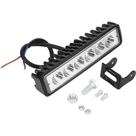 Feux de jour Work Lamp 12V 18W 6 LEDs Barre de travail pour Voiture Modification IP67 Noir (1/5)