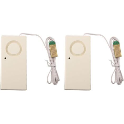 9V water alarm system with double-sided stickers for easy installation for swimming pools, kitchens and garages