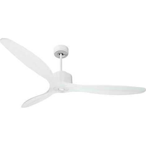 Modulo Regular Ring - Super destratificateur et ventilateur DC 166 cm Blanc pales bois blanc sans Lumière  30 à 60 m² (1/5)