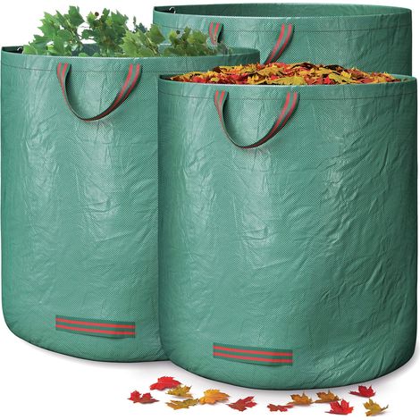 Sacs à déchets verts (3 pièces) – Grande capacité de 272 L – Hydrofuges (1/5)