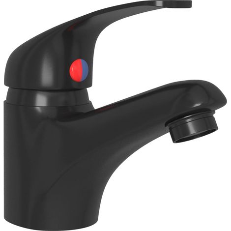 Miscelatore per lavabo rubinetto da cucina miscelatore per bagno rubinetto per lavabo da interno 13 cm nero 020003502