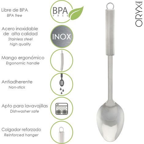 Cuchara Servir Cocina Acero Inoxidable 7 x 30,5 (Alt.) cm. (1/5)