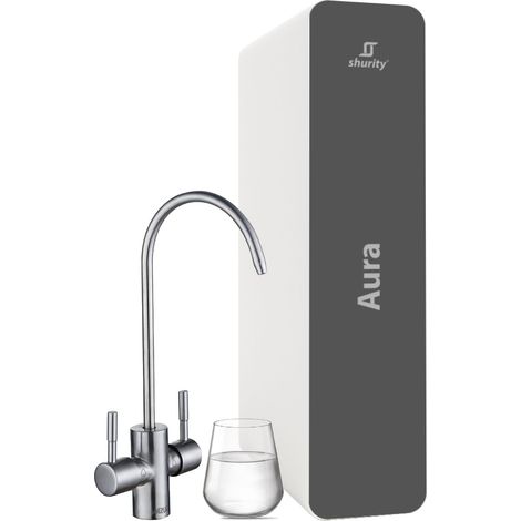 Kit Completo - Shurity Aura Depuratore acqua con Osmosi Inversa diretta Sottolavello - 2 vie, Liscia/Gassata ( Rubinetto e Kit Gasatura )