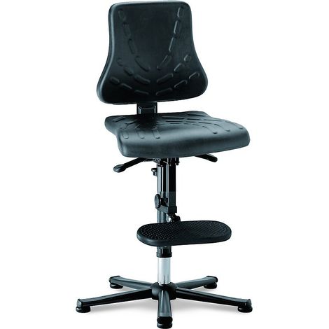 Chaise de travail Solitec 3 sur patins avec marchepied 9213-2000 (1/3)