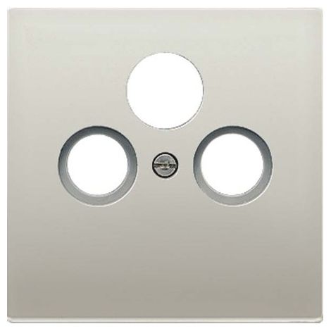 Jung Couvercle pour prises universelles Sat/BK 1x, série LS, aluminium AL 2990 SAT
