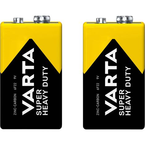 Varta SHD 9V Pila de Zinc-Carbono Reloj Despertador Cubo con Control Remoto x2 (1/2)