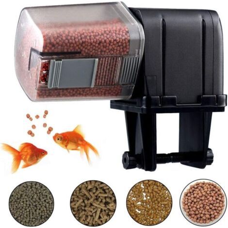Mangeoire Automatique pour Poissons, Timeable Distributeur de Nourriture pour Poissons, Mangeoire pour Aquarium, Dispositif d'alimentation pour Aquarium, Mangeoire pour Poissons Contrôlable