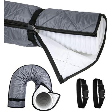 150 x 50 cm – Schlauchüberzug für mobile Klimaanlagen – Klimaanlagenisolierung – Außenschlauch – Isolierender Schlauchüberzug für Klimaanlagen – Schlauchüberzug für Abluftrohre (1/5)