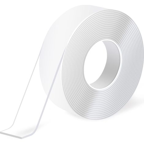 Ruban Adhésif Double Face très Résistant (3 mètres),Ruban Adhésif Multifonction Amovible en Mousse,Ruban Transparent Réutilisable pour Coller des Articles (1/5)