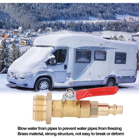 Tnfeeon Quick Shuttle Break Adapter für Gartenschläuche, Anti-Kondenswasser-Wohnmobilschutz, einfache Installation für Bewässerungssysteme (männlich). (1/5)