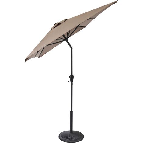 Primaster Sonnenschirm Florenz taupe 140 x 210 cm Sonnenschirm (1/3)
