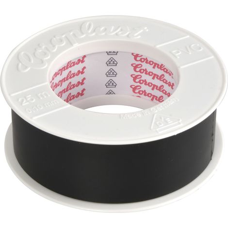 Coroplast Isolierband (Klebeband) schwarz 0,10x30mm mit VDE-Prüfzeichen 25 Meter