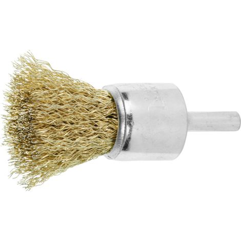 Lessmann Pinselbürste Stahldraht, vermessingt 0,25 mm, Typ: 22X22 (1/2)