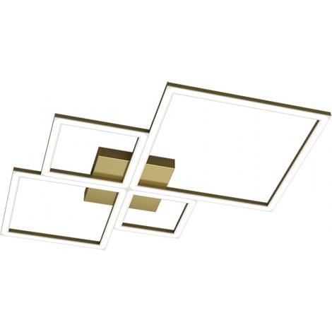 FOUR SQUARES APPLIQUE-PLAFONIERA 70 CM. ORO BRUNITO VERNICIATO 1162-70-OB (1/5)