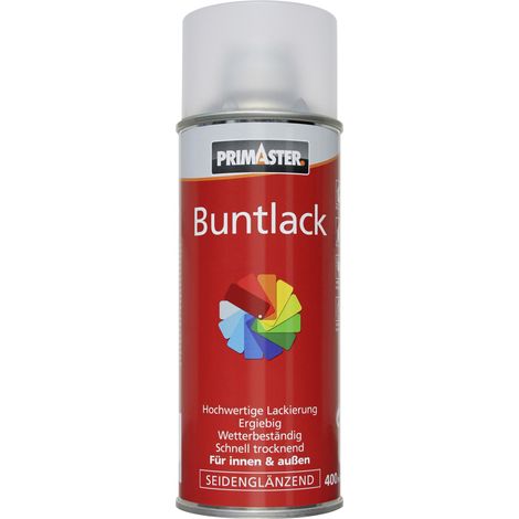 Primaster Lackspray Klarlack 400ml Seidenglänzend Versiegelung Wetterbeständig