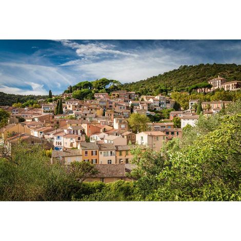 Tableau sur toile hauteur de Nice 45x65 cm - Impression sur Toile Murale Décorative - Image imprimée en HD sur Toile - Toile sur Châssis en Bois FSC - Fabriqué en France (1/4)