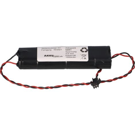 Notleuchten-Akku 4,8V 1500mAh – passend für ELUBAT 137875 (1/5)