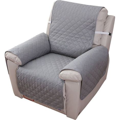 Housse Fauteuil Relax 1 Place, Housse de Canapé Protecteur Inclinable Imperméable pour Chambre (Gris 55×200) (1/5)