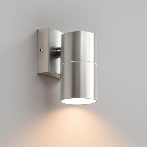 Applique Murale Exterieur, Acier Inoxydable Lampe, Argent (1/5)