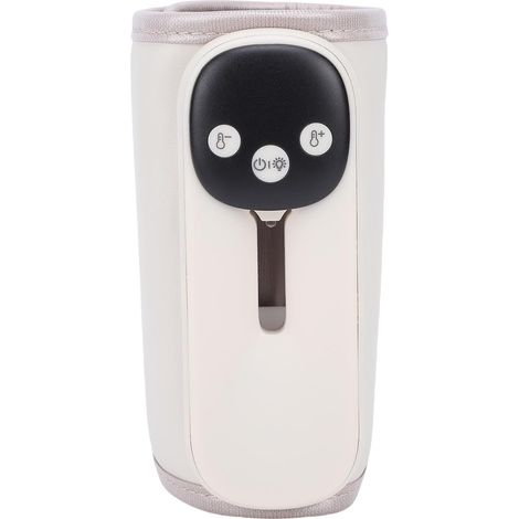 Chauffe-biberon Portable avec 11 Réglages de Température Chauffe-Lait Rapide Rechargeable pour le Lait Maternel et Veilleuse Affichage LED Fonction de Mémoire -biberon adapté aux Voyages (1/5)