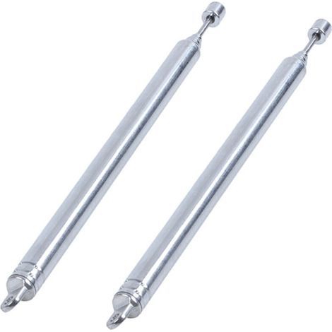 2 STÜCKE 7 Abschnitt AM Radio, FM, TV Verlängerung Antenne 66CM Lange (1/4)