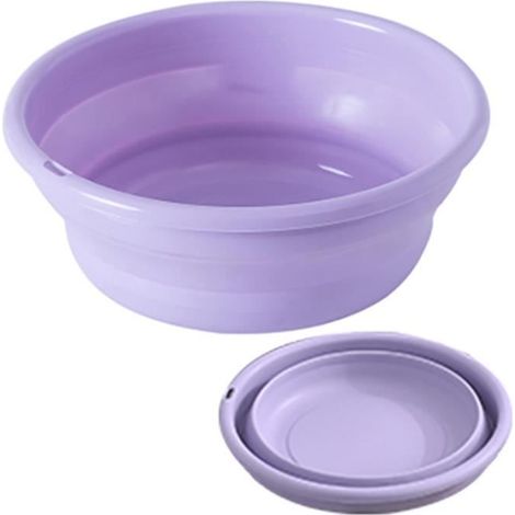Bassine multi-usage portable au design pliable, équipée de poignées pratiques Utile dans la salle de bains, la cuisine(9.51926 ).