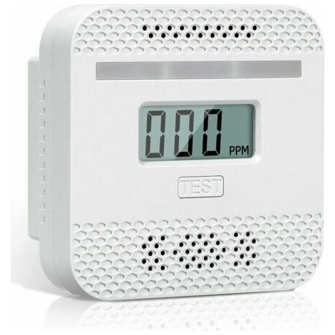 BUNTHAUS AIMOONSA Dtecteur de Monoxyde de Carbone, Detector Monoxide Carbon Intelligent avec l\\'cran LCD, Conforme la Norme en 50291, avec Bouton de Test et Voyant d\\'tat LED (Mini 1PC) (1/4)