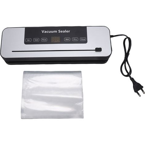 Machine de mise sous vide compacte, puissante avec une aspiration de 65 kPa, entièrement automatique, pour la cuisine domestique (prise UE). (1/5)