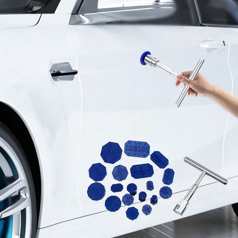 Outil Réparation Debosselage,Kit Débosselage Ventouse,Kit Retrait Dent Enlèvement,Kit Debosselage sans Peinture,Outils de Réparation Carrosserie,Kit Réparation Bosses Voiture,Dent Repair (1/5)
