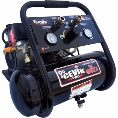 Compresor silencioso 1HP 62dB CEVIK CA-PRO6SILENT