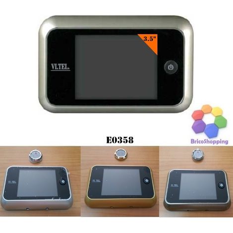 Spioncino Digitale Vitel 3,5" Vi.Tel. E0358 Elettronico Porte Oro Cromo Bronzo B - Colore: Bronzo