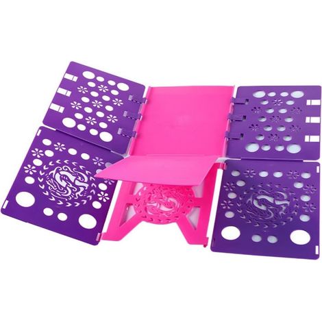 Planche à plier pour vêtements V3 améliorée, plieuse pour T-shirt, facile et rapide pour les enfants à plier les vêtements, planches à plier, plieuse pour linge (1/5)