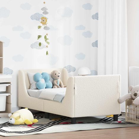 Cadre de lit pour tout-petit avec tête de lit-Structure de lit Crème 70 x 140 cm 598833 (1/5)