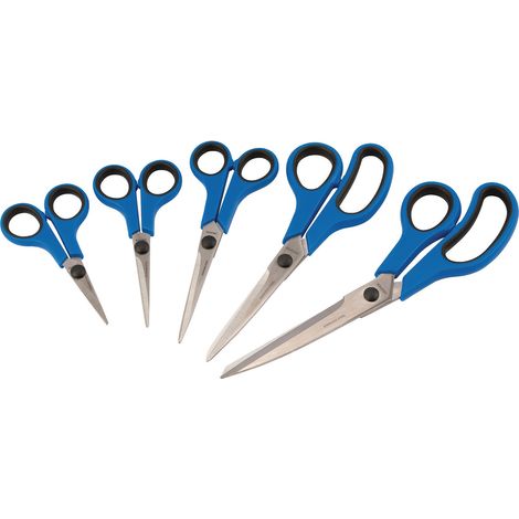 Draper 5-Piece Soft Grip Household Scissor Set with Ergonomic Handles (Model 75552) (1/5)
