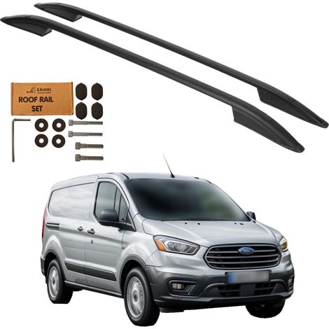 Barras de techo FORD TRANSIT COURIER DESDE 2014-2023 Aluminio Negro Sólido
