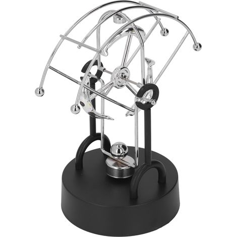 Balançoire perpétuelle en métal magnétique électrique en forme de dauphin, jouet décoratif pour la maison ou le bureau. (1/5)