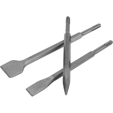 Ensemble de 3 burins pour marteau de démolition électrique et brise-béton (1/5)