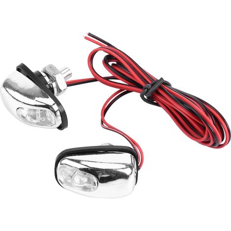Une paire de feux LED pour voiture, essuie-glaces, capot, gicleurs de lave-glace et feux lave-glace (12V). (1/5)