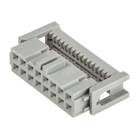 Connecteur IDC 3M Femelle, 16 contacts, 2 rangées, pas 2.54mm, Montage sur câble, série 891 ( Prix pour 1 )