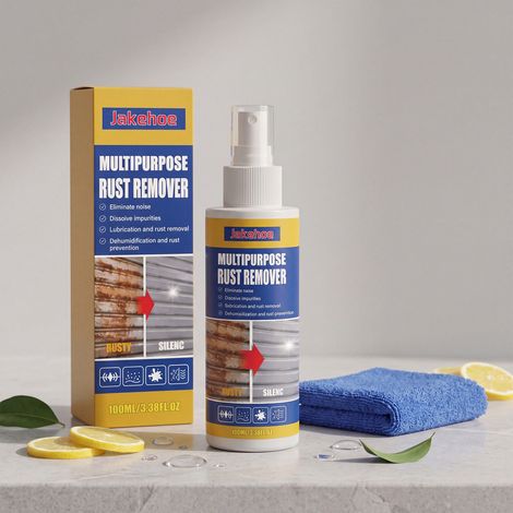 Vielseitiger Rostentferner für Küchenutensilien, Möbel und Metalloberflächen – zum Reinigen, Polieren, Aufarbeiten und Pflegen – 100 ml x 1 + 1 Tuch -- BIEMMEDUE (1/5)
