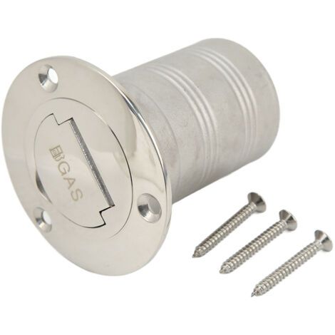 Raccord coudé à clapet pour bateau, quincaillerie en acier inoxydable 316, pour remplissage de pont sans clé, 50 mm (2 pouces) de gaz (1/5)