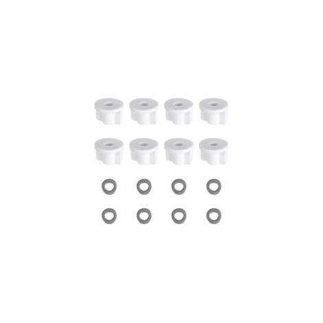 Lot de 8 rondelles de fixation pour abattant de WC - Fixation de rechange pour abattant de WC (1/5)