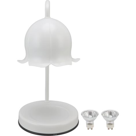 Lampe chauffe-bougie Toivize Blanche Réglable Minuteur 310mm ABS Fer Forgé GU10 50W Diffusion Parfum Sans Flamme (1/5)