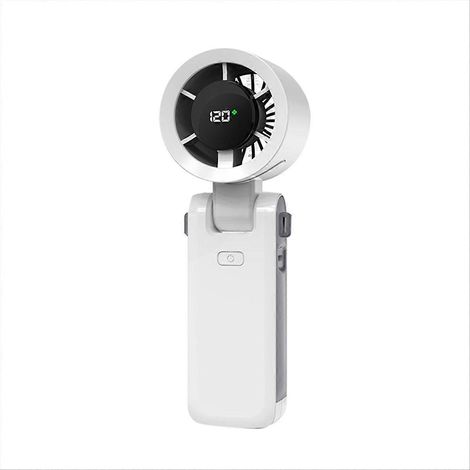 Tragbarer, faltbarer Ventilator mit 120 Geschwindigkeitsstufen, Mini-Turboventilator, wiederaufladbar über USB, ideal für Reisen und Outdoor-Aktivitäten. (1/5)