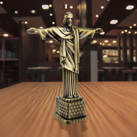 Statuette du Christ Rédempteur Rio - Miniature Décorative Bureau - Idée Cadeau Voyage Brésil (1/4)