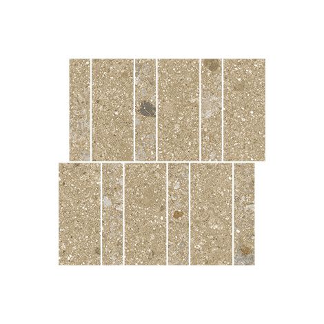 Carrelage effet pierre PANGEA GEA Mosaïque mix Marron clair - Naturel - boîte de 1.08 m2 - Mosaïque mix Marron clair - boîte de 1.08 m2 - Mosaïque mi