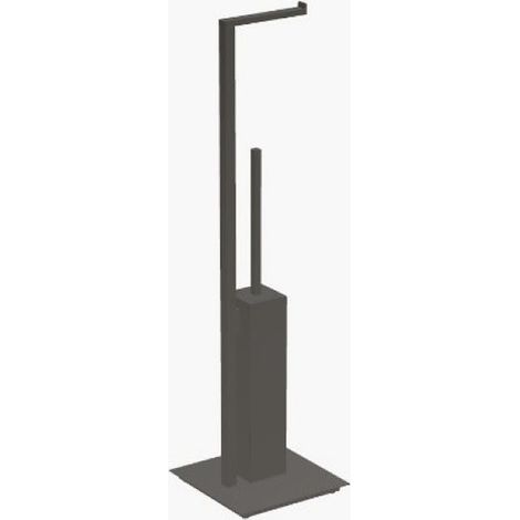 Colombo Design Miniq piantana con porta rotolo e porta scopino zirconium codice prod: B50180HPS1