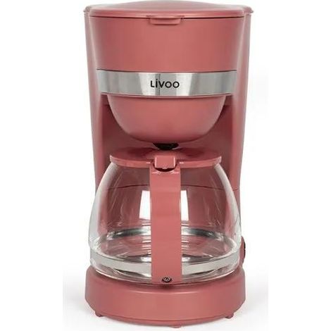 Livoo DOD200RC elektrische Kaffeemaschine rot 12 Tassen