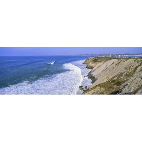 Tableau sur toile la corniche 30x97 cm - Impression sur Toile Murale Décorative - Image imprimée en HD sur Toile - Toile sur Châssis en Bois FSC - Fabriqué en France (1/4)