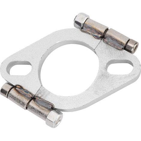 Bride ovale plate fendue 2 pouces, raccord d'échappement de réparation, accessoire de remplacement, collier étanche, acier durable, kit de fixation auto. (1/5)